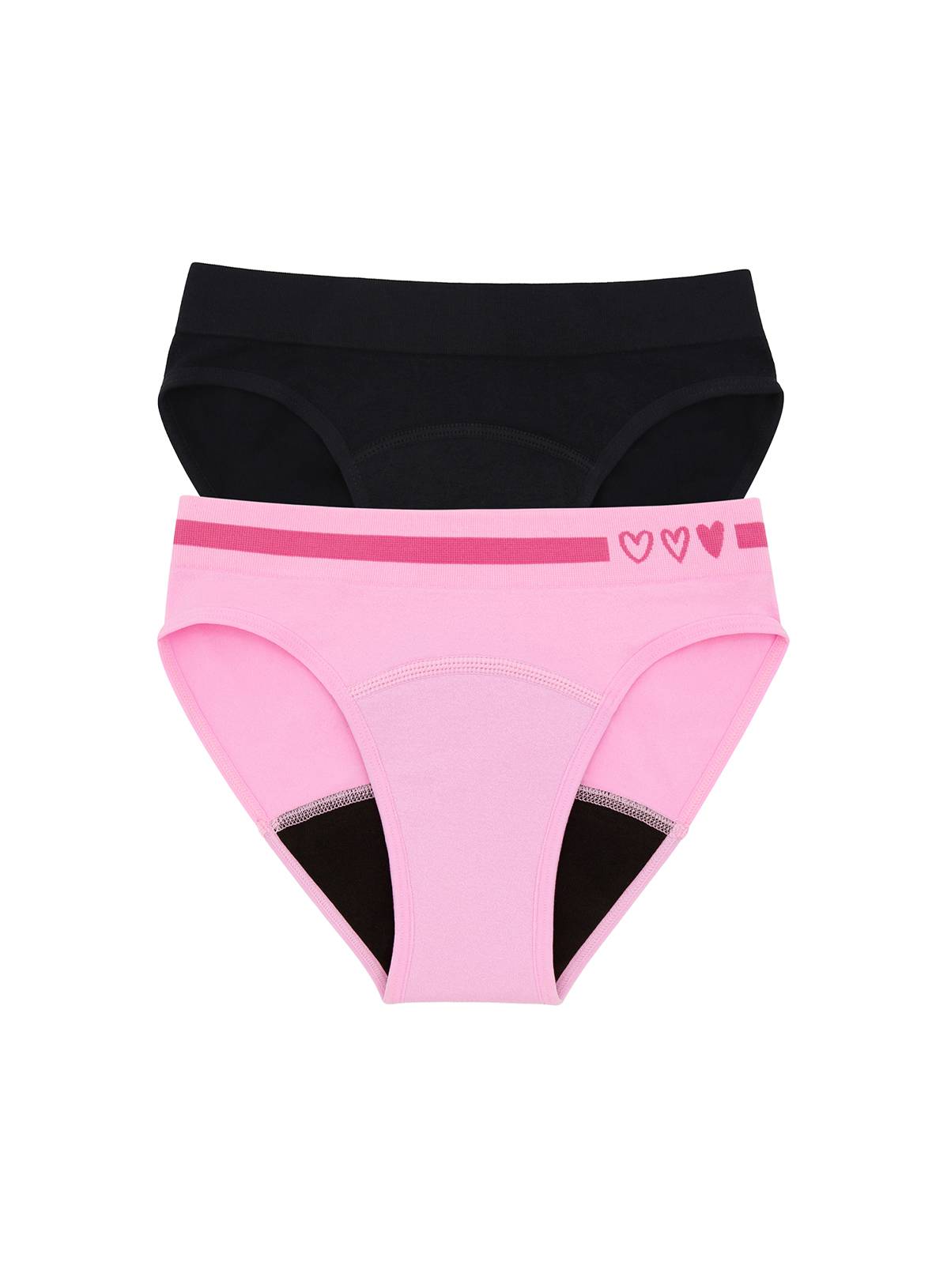 LOVE LUNA First Teen 2 Pack Seamfree Period Bikini Brief 13-14 years - Image 1